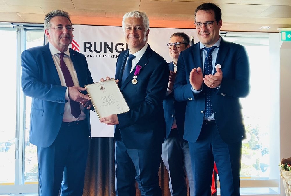 Remise de la médaille de l’Ordre de Léopold au Président du Marché International de Rungis