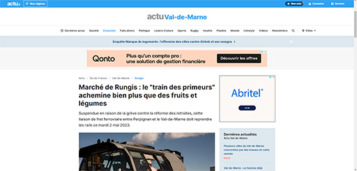 actu train des primeurs perpignan rungis