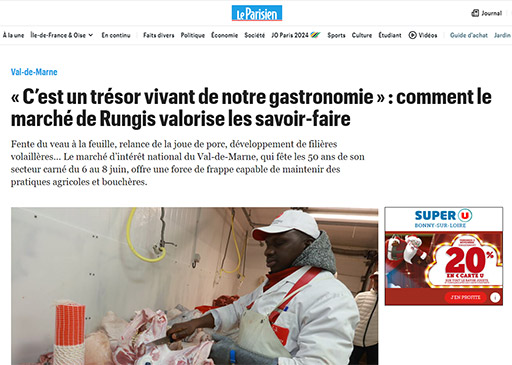 Le Parisien Rungis tresor vivant de notre gastronomie