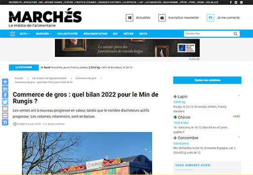 Reussir.fr bilan 2022 commerce de gros rungis