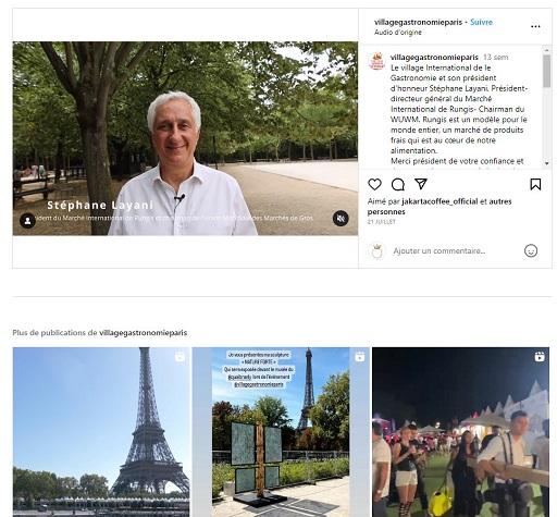 instagram village de la gastronomie interview stephane layani