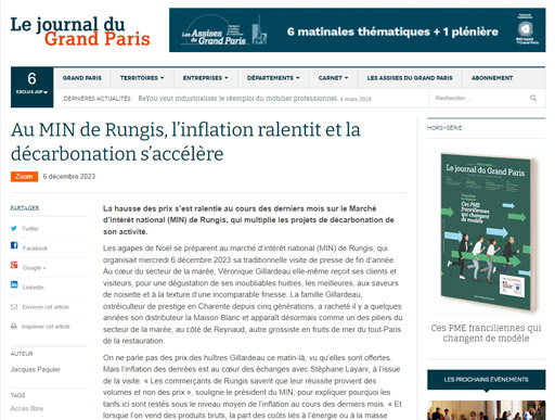 journal grand paris baisse inflation et decarbonation a rungis